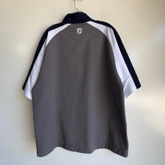 FJ FootJoy Short Sleeve Windbreaker Golf Jacket Men's Medium - Picture 4 of 10